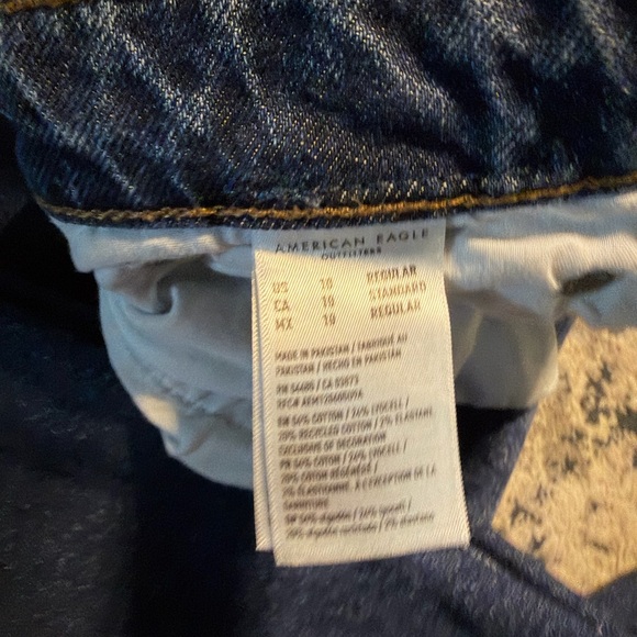 American Eagle Outfitters Women's Stovepipe Leg Jeans - Deep Blue - Picture 6 of 6